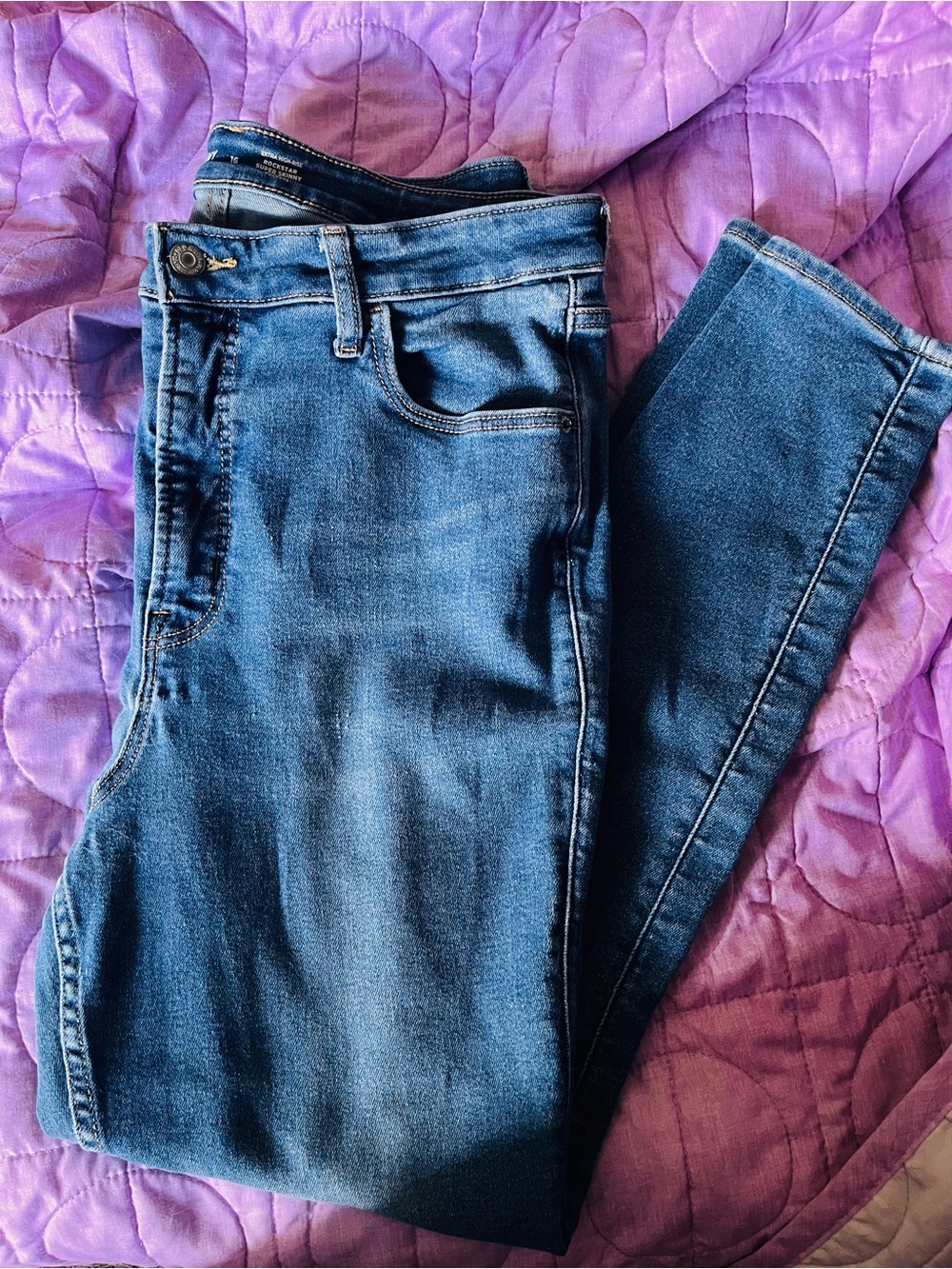 Old Navy Women's Dark Blue Skinny Jeans